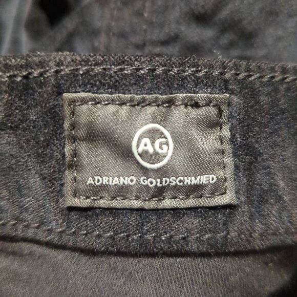 Ag Adriano Goldschmied Black Velveteen The Farrah Skinny pants Woman Size 27R‎ - Picture 9 of 14